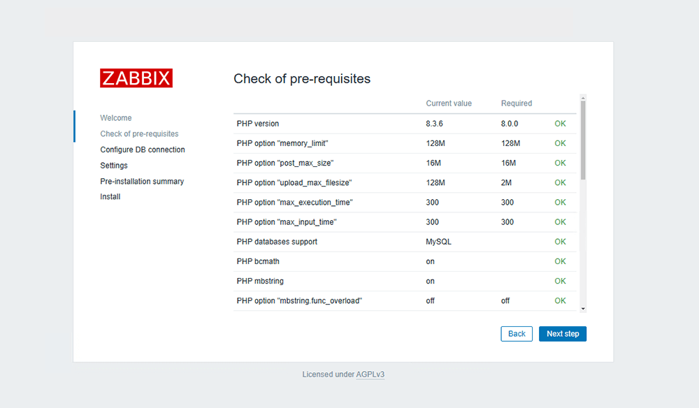 Установка Zabbix 7 на Ubuntu 24.04 с Apache и MySQL 04