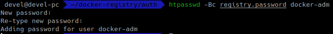 создание пароля htpasswd
