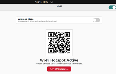qr код для подключения к точке доступа