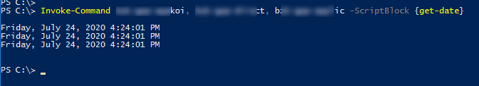 Invoke-Command параллельный запуск команд на нескольких компьютрах