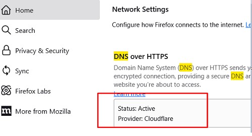 DNSoverHTTPS в браузере обходит блокировки в hosts