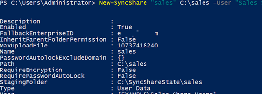 New-SyncShare