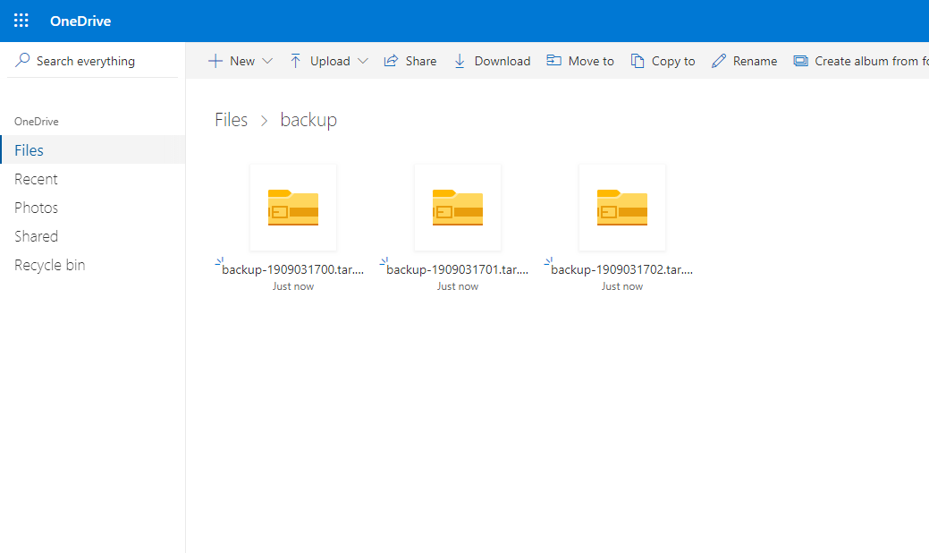 one drive backup