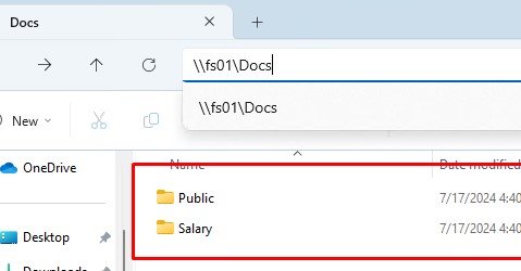 скрыть папки от пользователя через access based enumeration