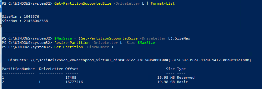 Расширение раздела жесткого диска Resize-Partition 