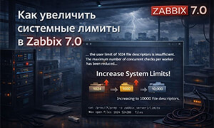 Как увеличить системные лимиты в Zabbix 7.0