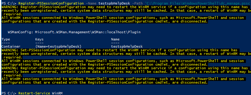 Register-PSSessionConfiguration 