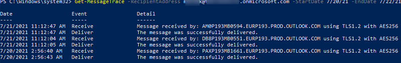 Get-MessageTraceDetail