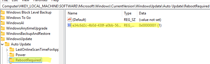 Проверит, требует ли Windows перезагрузки по реестру