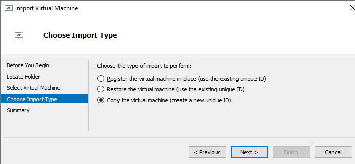 копировать ВМ Hyper-V и сгенерировать новый ID