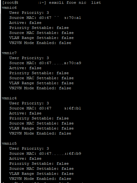 ESXi - FCoE адаптеры отключены Active: false