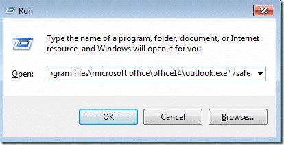 outlook 2010 command line switch