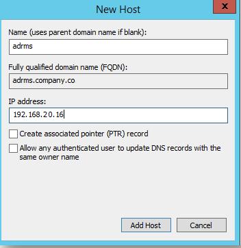 cname запись adrms в dns