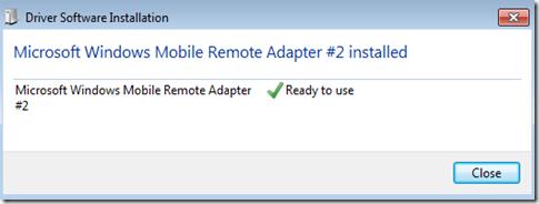 Окончание установки драйвера устройства в Windows 7