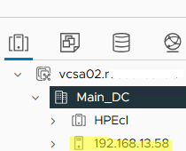 ESXi был успешно подключен к VMware vCenter
