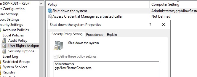 результирующая групповая политика в windows