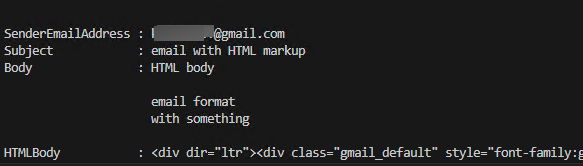 Прочитать содержимое письма из PowerShell