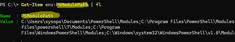 Получить значение переменной окружения из PowerShell
