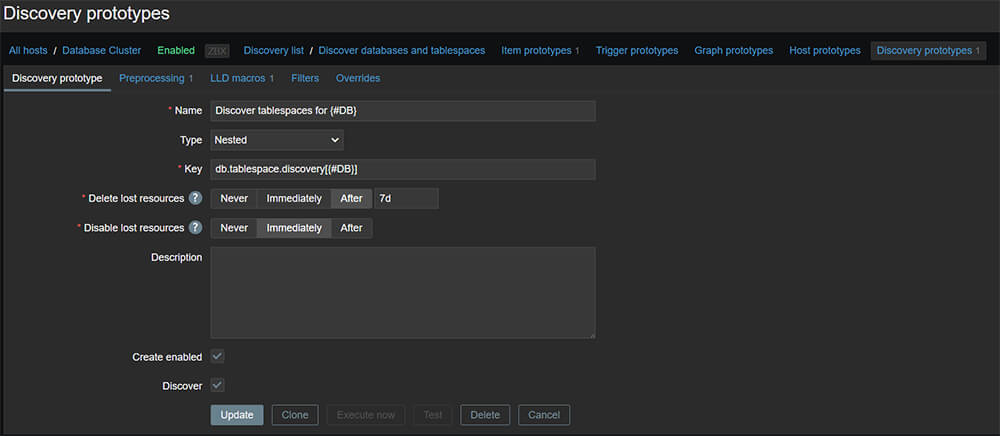 Иерархическое Low-Level Discovery в Zabbix 7.4