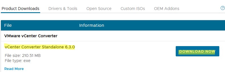 vmware converter скачать новую версию