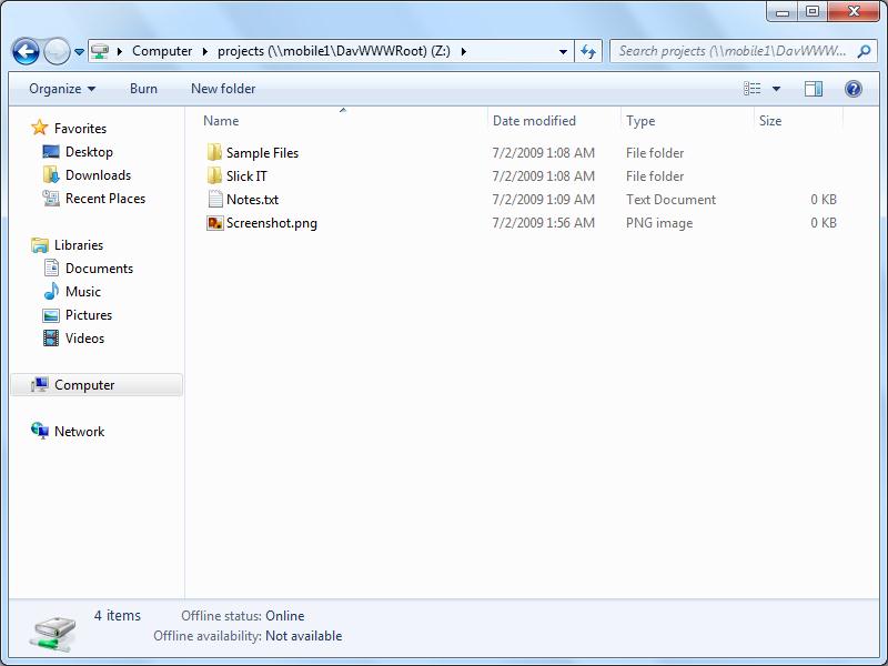 Подключить сетевой диск по WebDAV в Windows