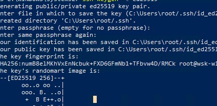 генерация пары ssh ключей для sftp в windows