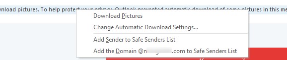 добавить отправителя в доверенных в outlook