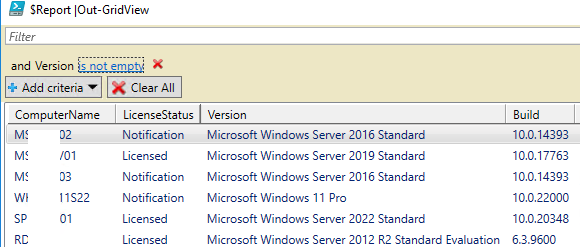 получить статус активации Windows на комьютерах домена с помощью скрипта PowerShell