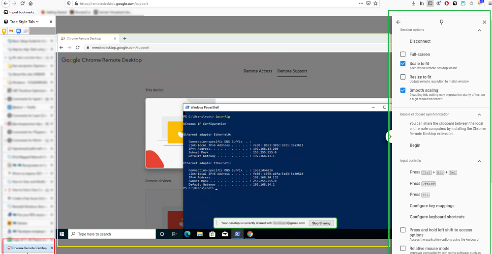 Подключение к удаленному рабочему столу Chrome