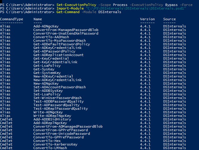 powershell модуль DSInternals установка в Windows Server 2016