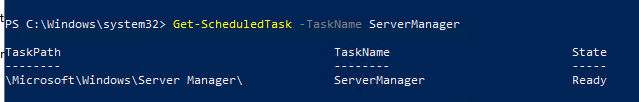 Отключить задание запуска ServerManager