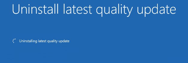 winre - удаление quality update из образа в офлайн режиме