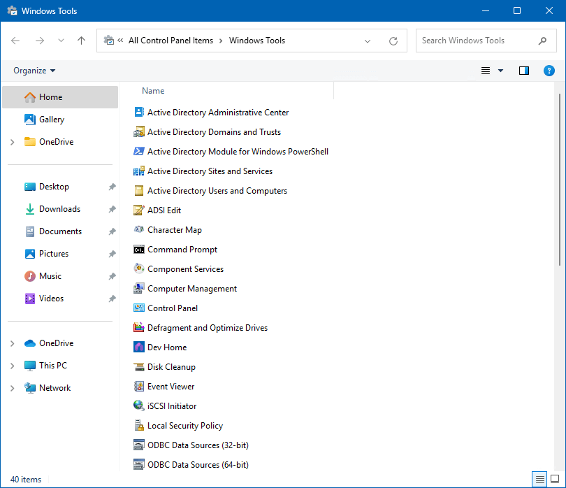 Инструменты администрирования RSAT в Windows 11
