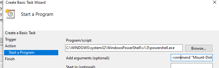 подключить VHDX диск при загрузке Windows