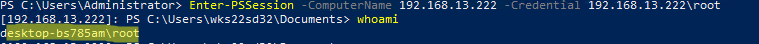 удаленное подключение powershell remoting в рабочей группе Windows