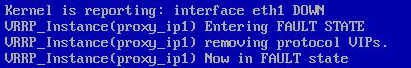 Keepalived Now in FAULT state