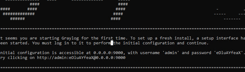 временный пароль Graylog