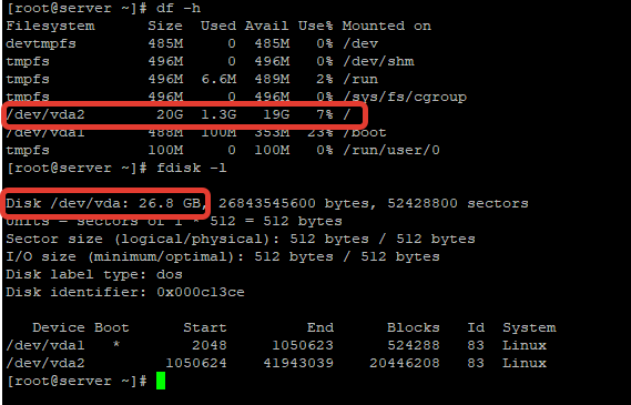 добавление места в гостевой linux