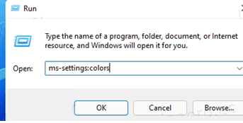 вызов меню настройки командой ms-settings