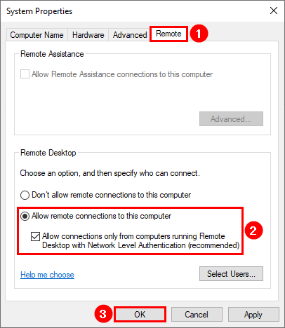Включение удалённого рабочего стола RDP в Windows Server