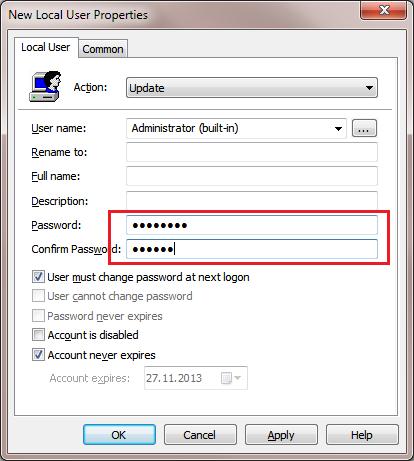Управление пользователями через Group Policy Preferences