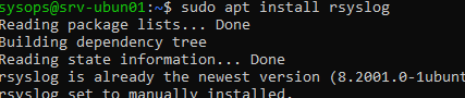 установка rsyslog в linux