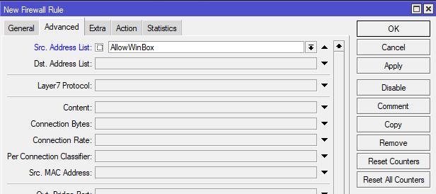 Использование Address List AllowWinBox в MikroTik