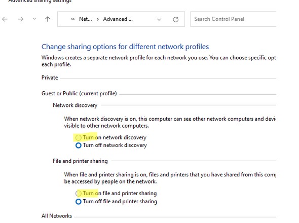 включить общий доступ к сетевой папке windows