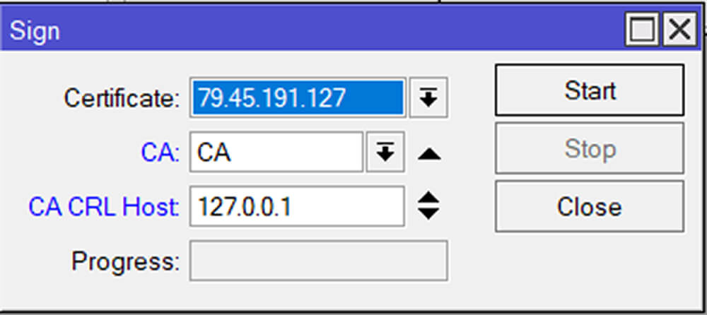 Подписание нового сертификата MikroTik центром сертификации