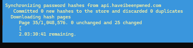 Sync-HashesFromHibp - загрузка базы скомпрометированных паролей из HIBP pwnded