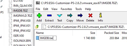 открыть IMGDB.TGZ с помощью 7zip