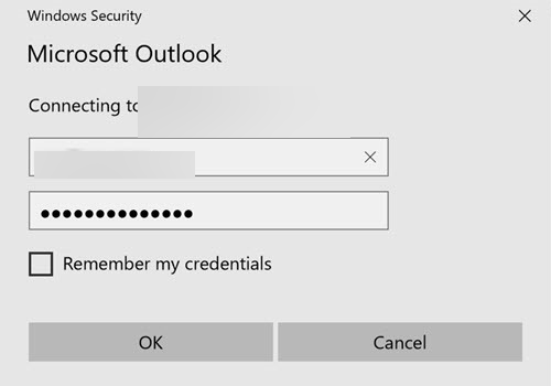Outlook постоянно спрашивает пароль