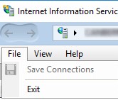 Отсуствует пункт "Подключение к серверу IIS(Connect to a server) в меню Windows 10