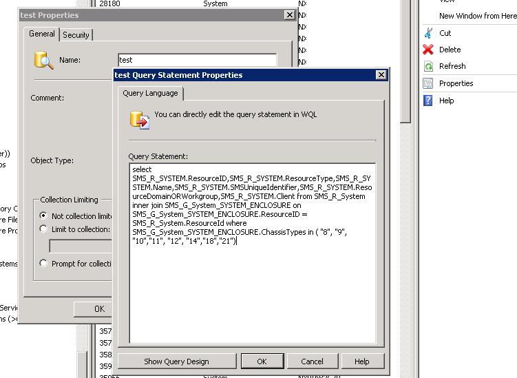 SCCM запрос для выбора ноутбуков